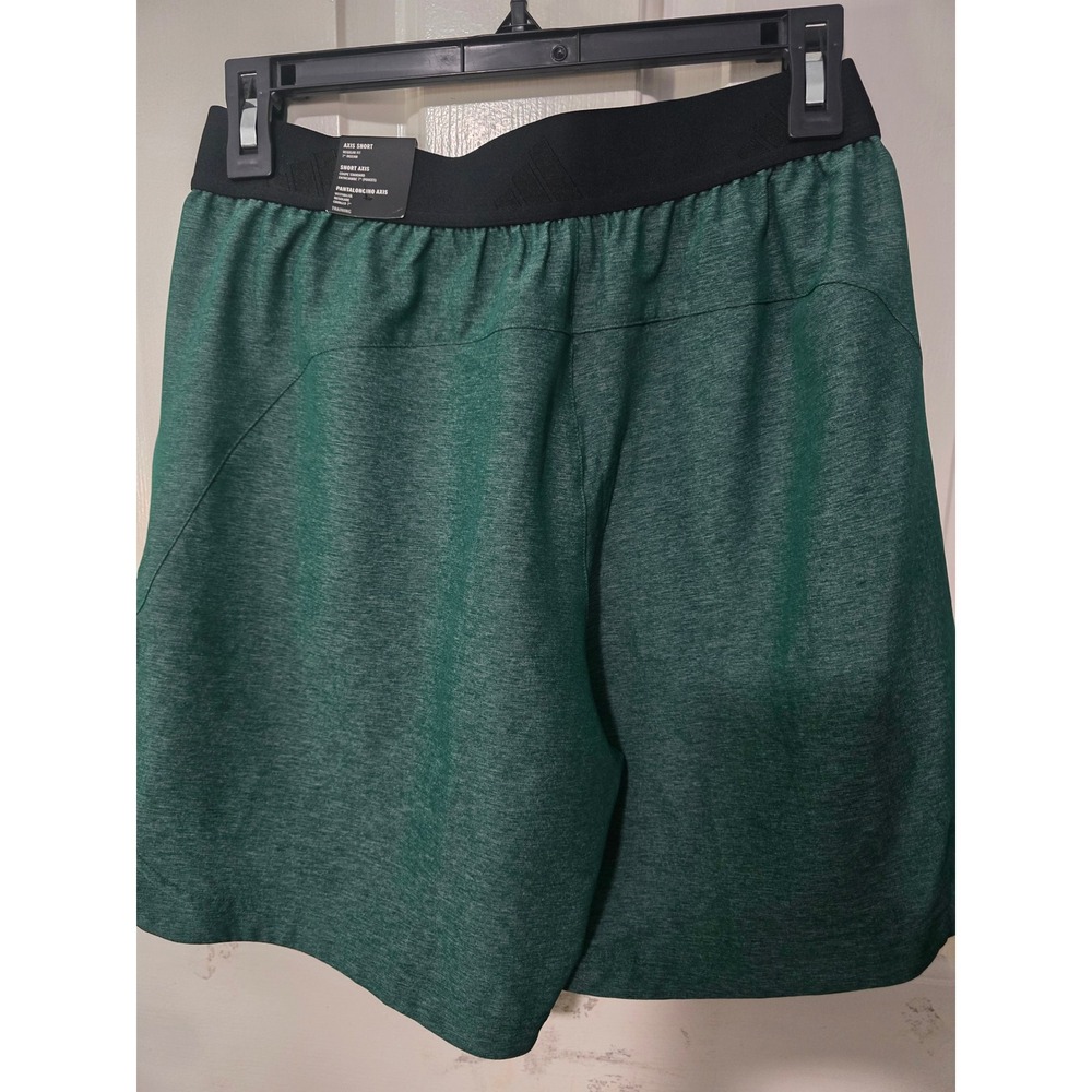 Adidas Axis Training Shorts Mens Green Heathered 7 Inch Inseam NEW